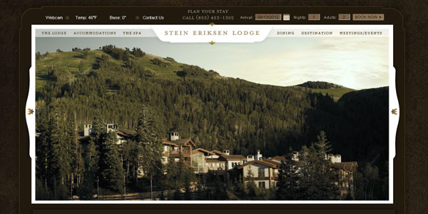 20个漂亮的酒店网站设计