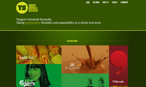 绿色配色的网页设计作品