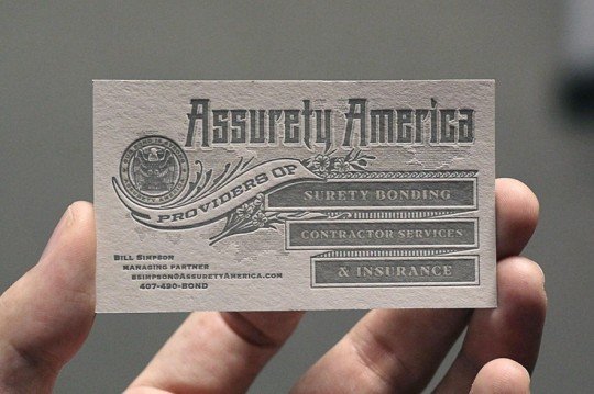 印刷设计作品欣赏ASSURETY AMERICA BUSINESS CARD