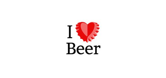 优秀Logo设计 - I love beer