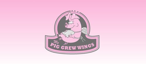 My Pig Grew Wings 猪logo
