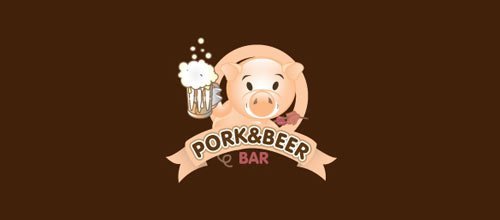Pork & Beer Bar 猪logo