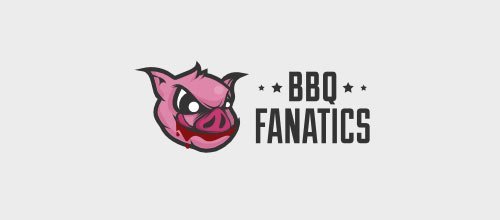 BBQ Fanatics 猪logo