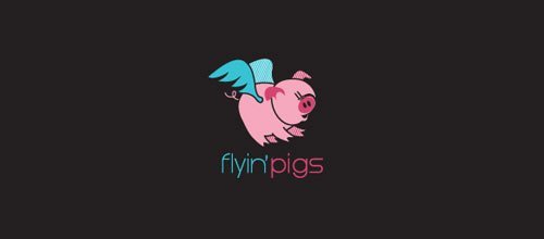 flyin'pigs 猪logo