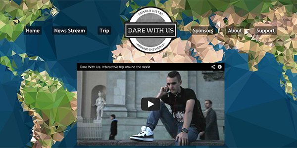 Dare with us 2013 多边形网页设计Polygon web design