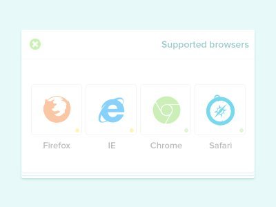 browsers glyphs1 扁平化UI设计