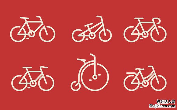 bicycles-icons-psd