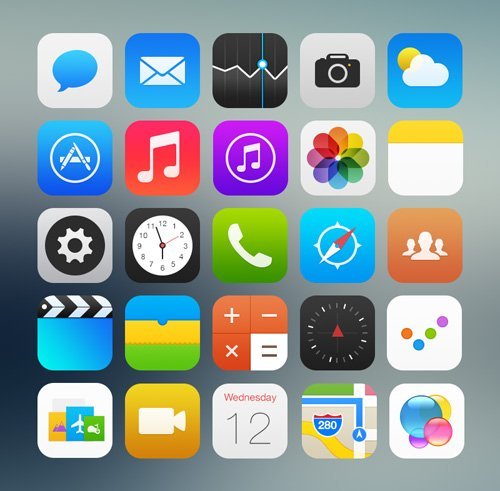 UI设计 iOS 7 Icons