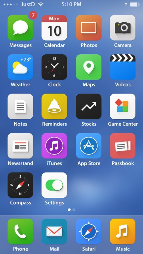 UI设计 iOS 7 Real Pixel