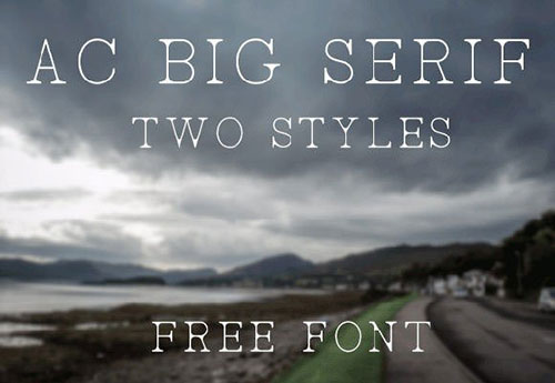 英文字体下载 ac-big-serif-free-font