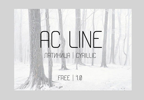 AC line font