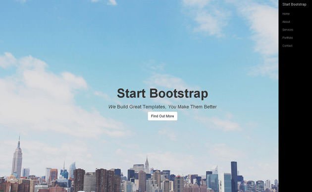 start-bootstrap 网站模板