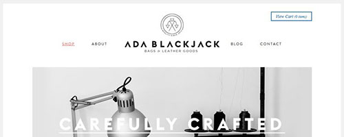 Ada Blackjack Shop - 时尚 简约网页设计