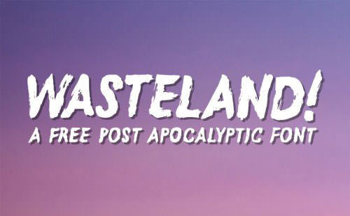 wasteland-font 字体下载