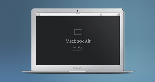 MacBook Air Psd Mockup