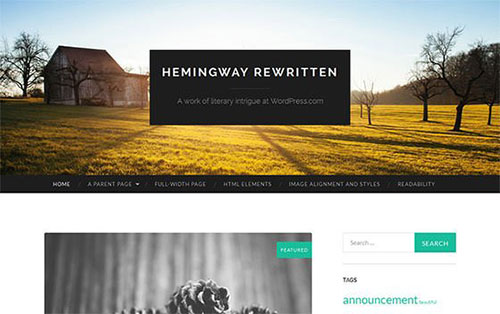 Hemingway-Rewritten wordpress模板