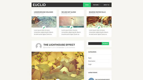 euclid wordpress模板