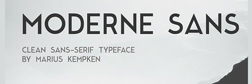 Moderne Sans Free Font freebies designer