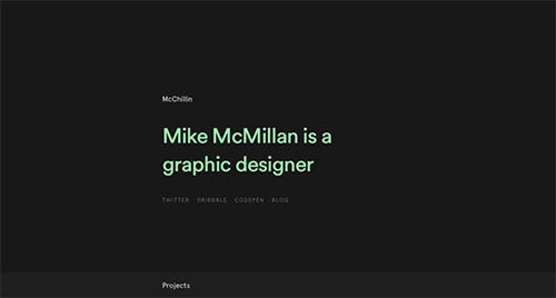 McChillin 极简主义 网页设计