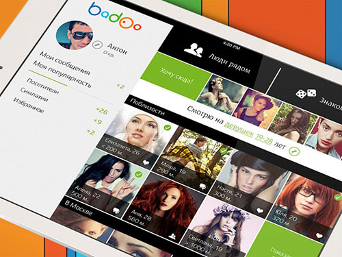 badoo user interface profile界面设计