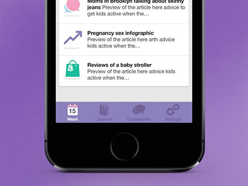 iphone app purple ui tab bar icons interface ui设计