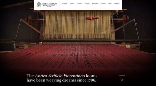 Antico Setificio Fiorentino 网页设计欣赏