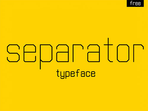 Separator字体