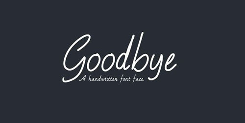 英文字体: goodbye-slide1(2)下载