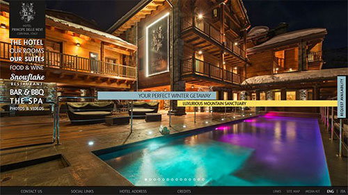 Hotel-Principle-Delle-Nevi-Italy 酒店网站 网页设计