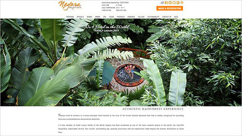 Nayara-Hotel-Spa-Gardens 酒店网站 网页设计