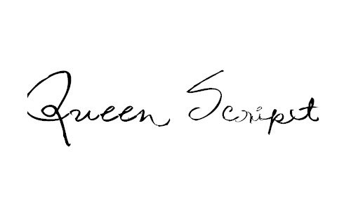 Queen script cursive 字体下载