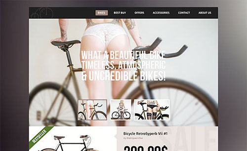 sexy-bike 网页模板