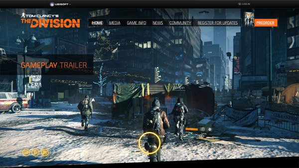 Tom Clancy's The Division 网页设计欣赏