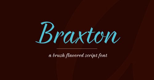 Braxton free 字体下载