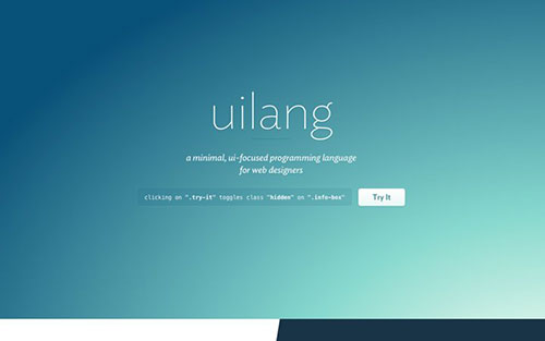 uilang programming language homepage 网站首页