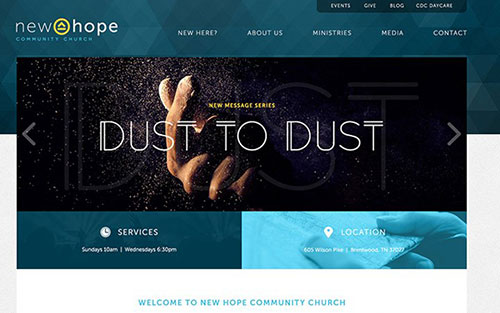 church web design homepage nashville tn 网站首页