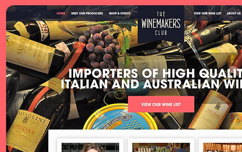 winemakers club homepage interface inspiration 网站首页