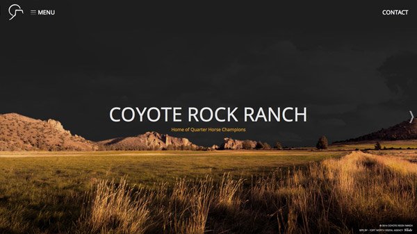 Coyote Rock Ranch 网页设计欣赏