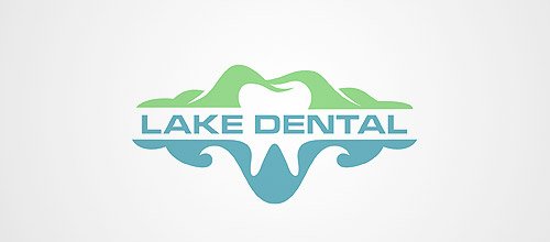 lake dental logo design设计