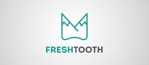 fresh tooth 牙科 logo设计
