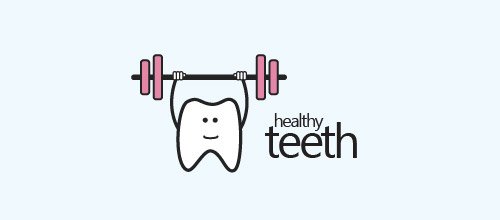 simple tooth dentist 牙科 logo设计