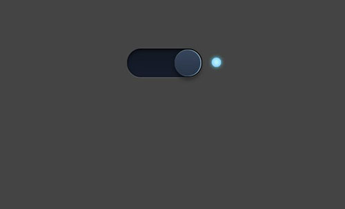 css3 glowing light switch on off