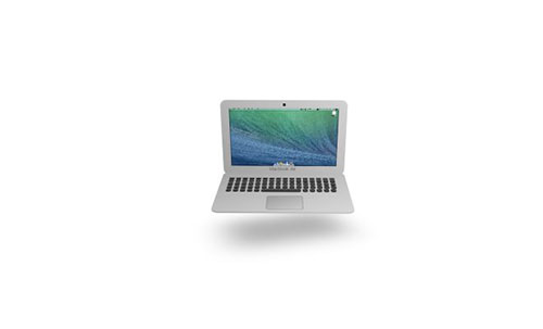 css3 macbook air icon animated movable