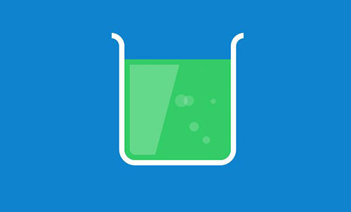 green science beaker lab icon motion