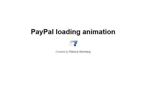 css3 paypal loading animation effect open source