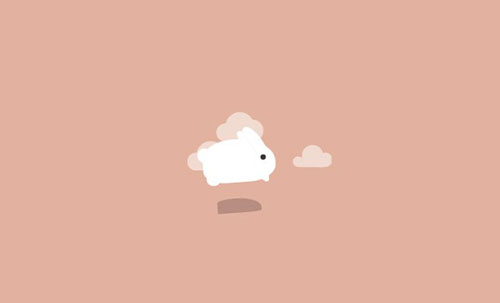 jumping vector css3 rabbit effect animated
