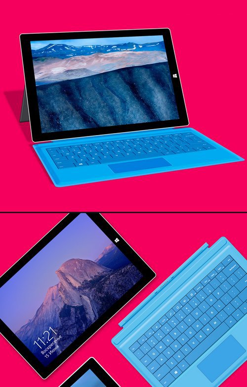 Surface Pro 3 Free PSD Mockup Templates