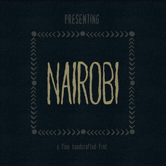 英文字体 nairobi-typeface