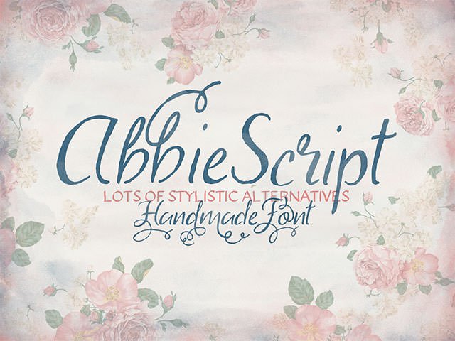 英文字体 abbie-script