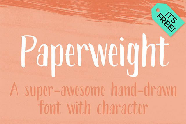 英文字体 free-paperweight-font